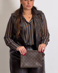 CURVY Cordset DOROTEA - Completo gilet e bermuda in ecopelle