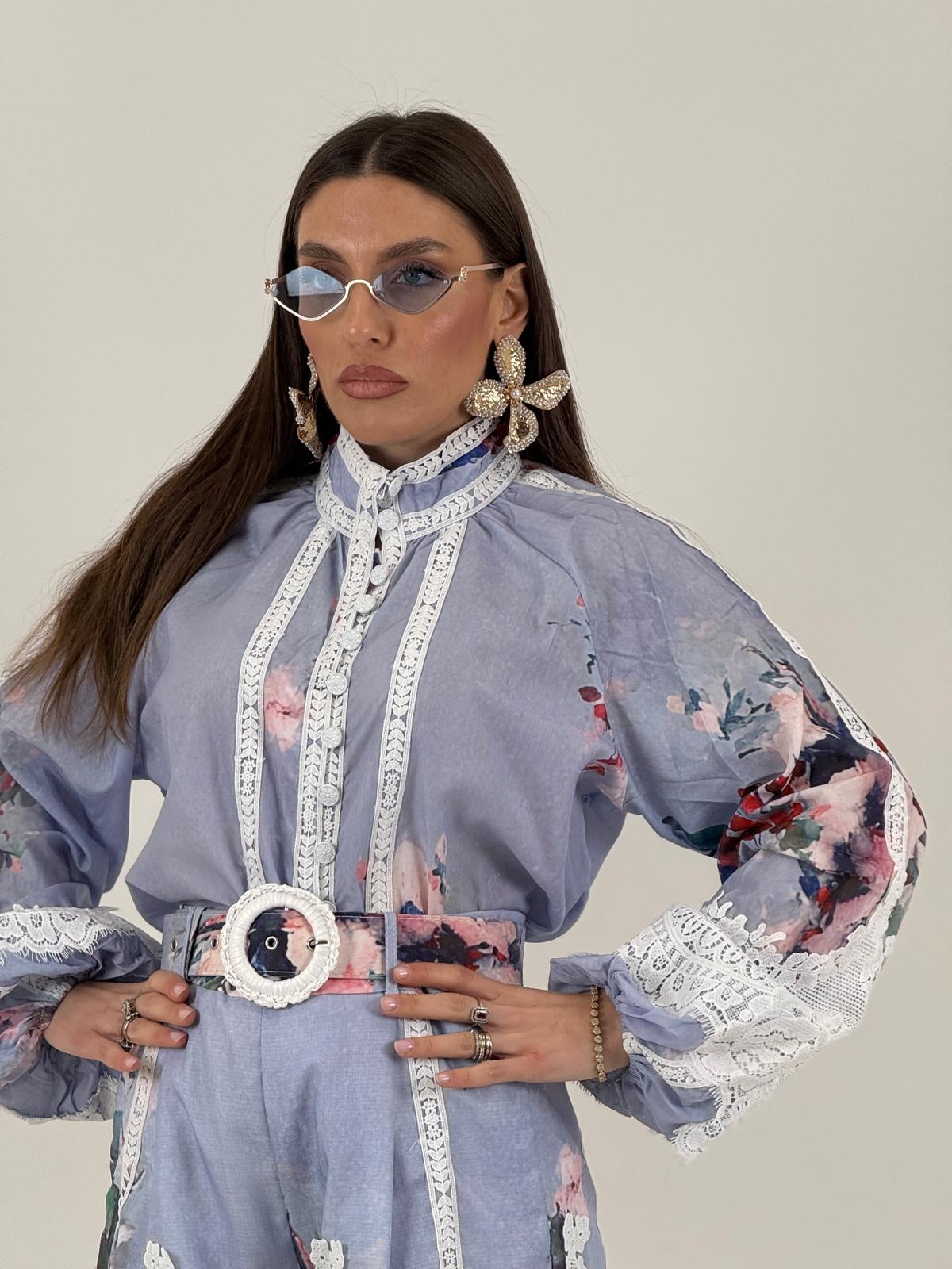Cordset VIOLETTA - Completo camicia e pantaloncino - COLLEZIONE CHIC