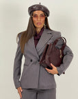 Tailleur CARA - Tailleur sartoriale gessato