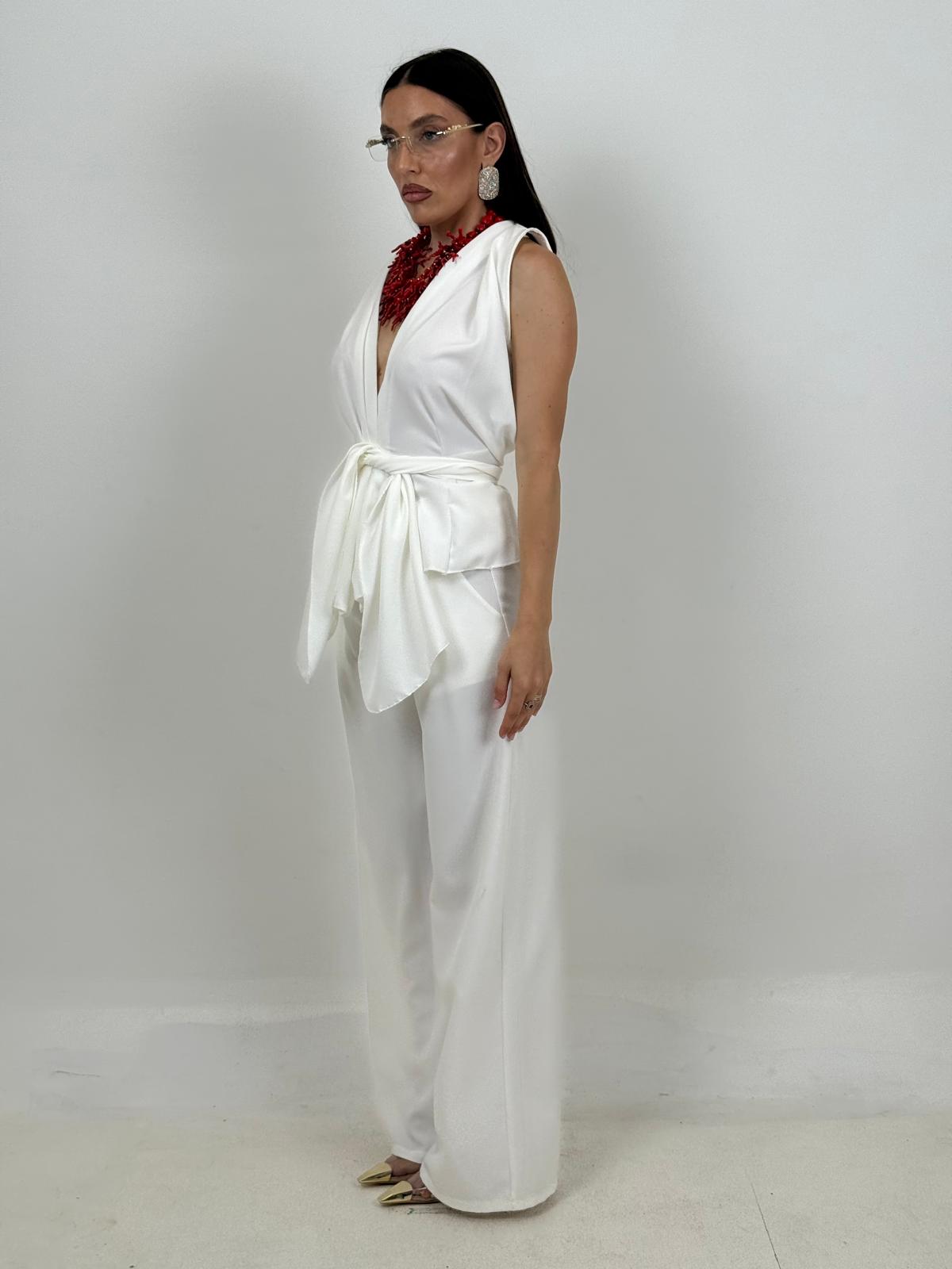 Tailleur WHITE - Completo gilet e pantalone