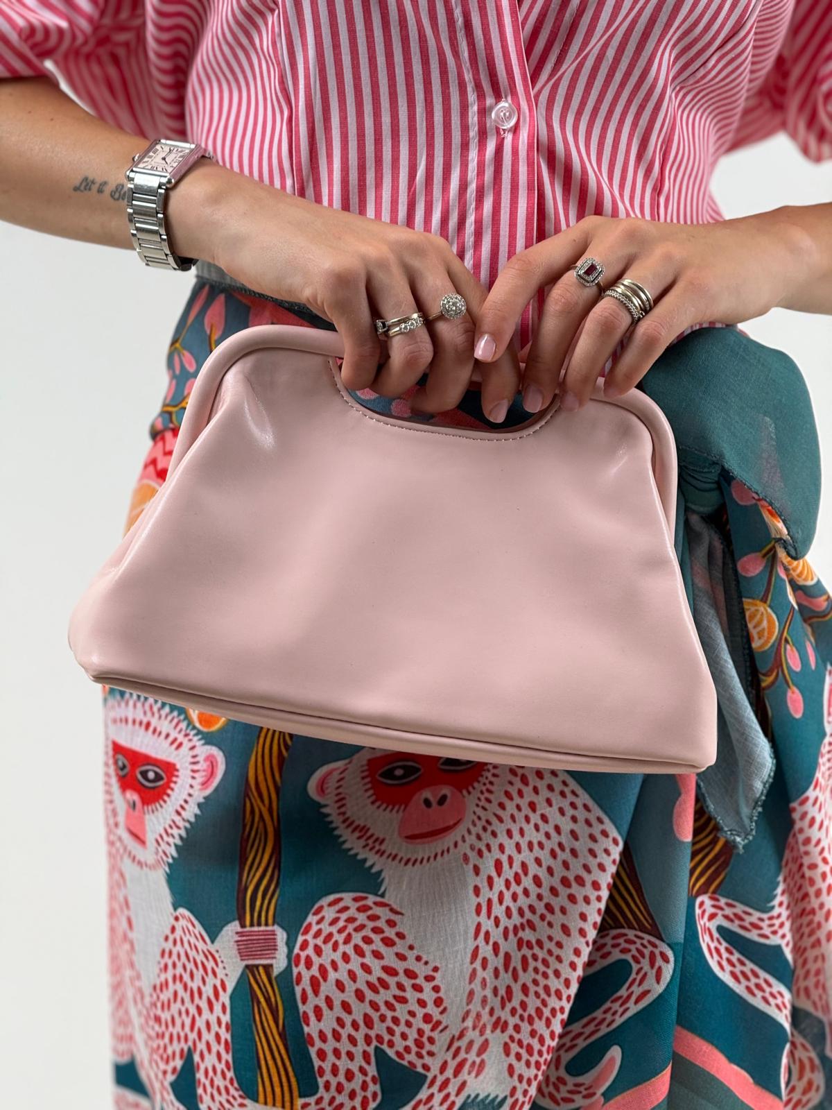 Pochette ecopelle Rosa