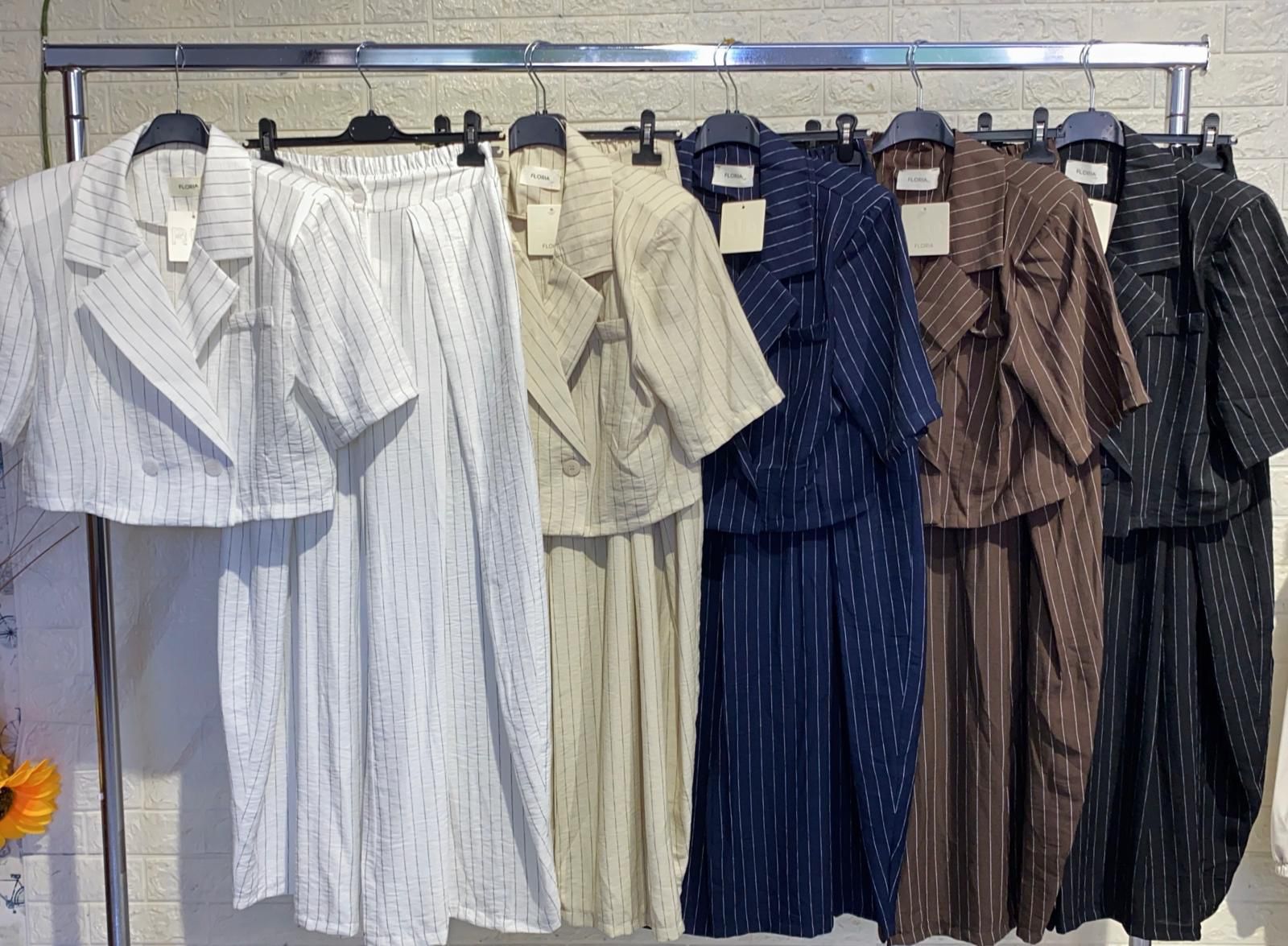 Tailleur PALMA - Completo giacca corta e pantalone gessato