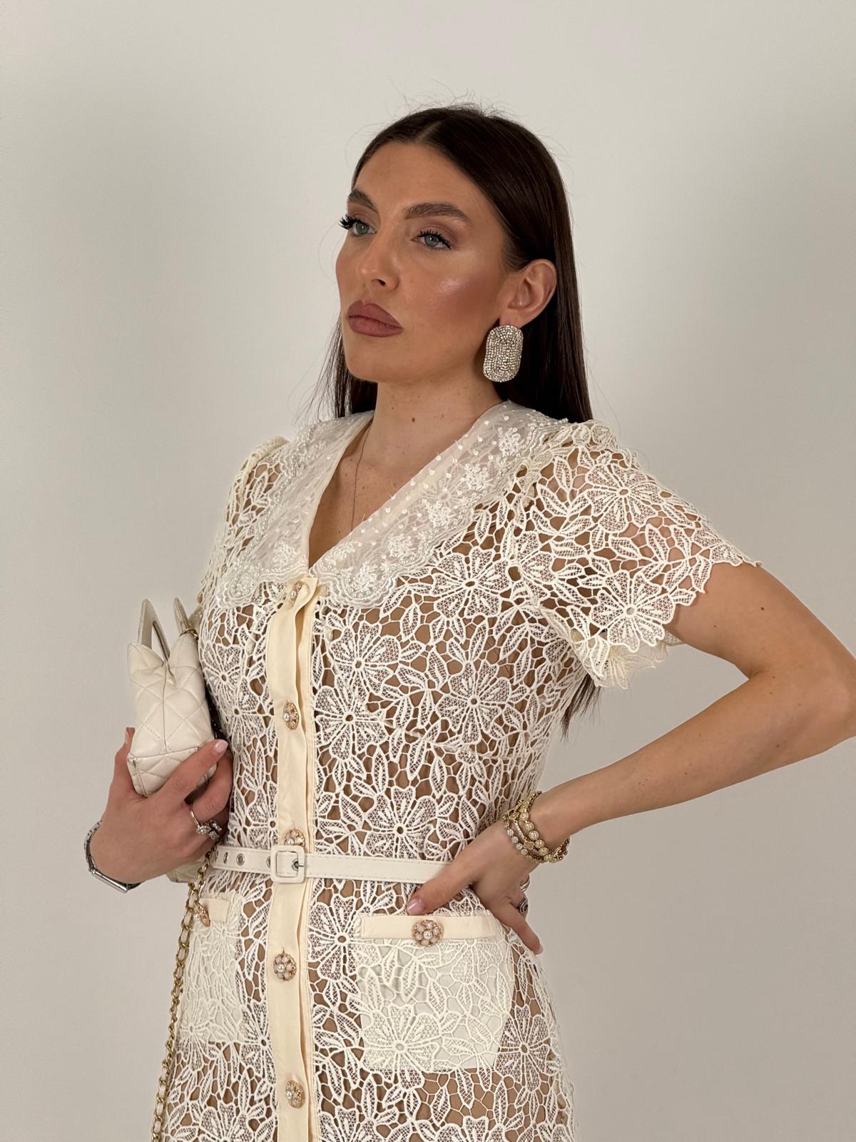 SALDO Abito BRENDA - Abito lungo in pizzo Collezione chic