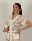 SALDO Abito BRENDA - Abito lungo in pizzo Collezione chic