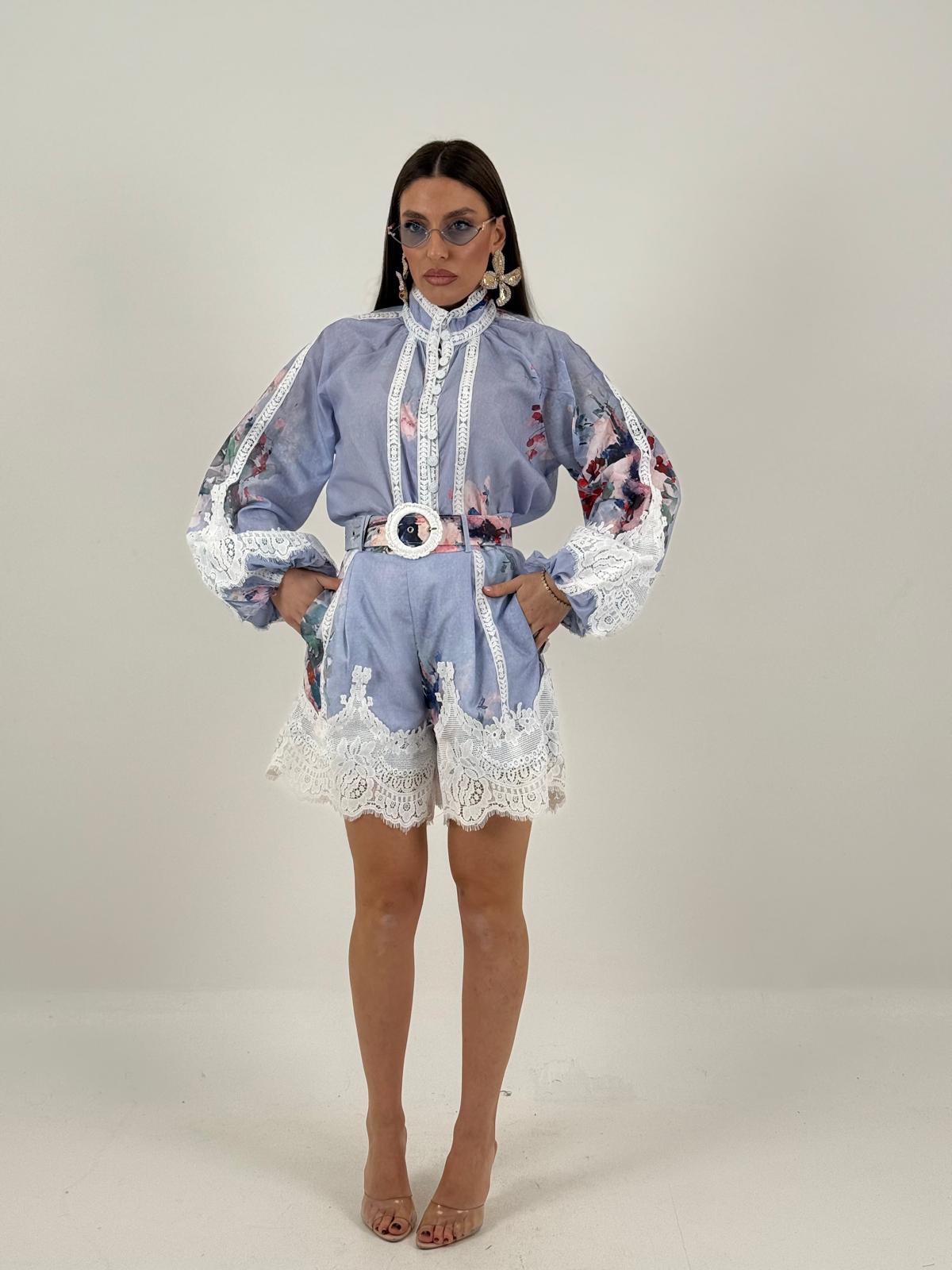 Cordset VIOLETTA - Completo camicia e pantaloncino - COLLEZIONE CHIC