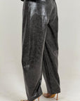 Pantalone CEMILE - Pantalone lumina in ecopelle
