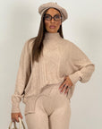 Tuta CORDELIA - completo maglione mezzo collo e pantalone