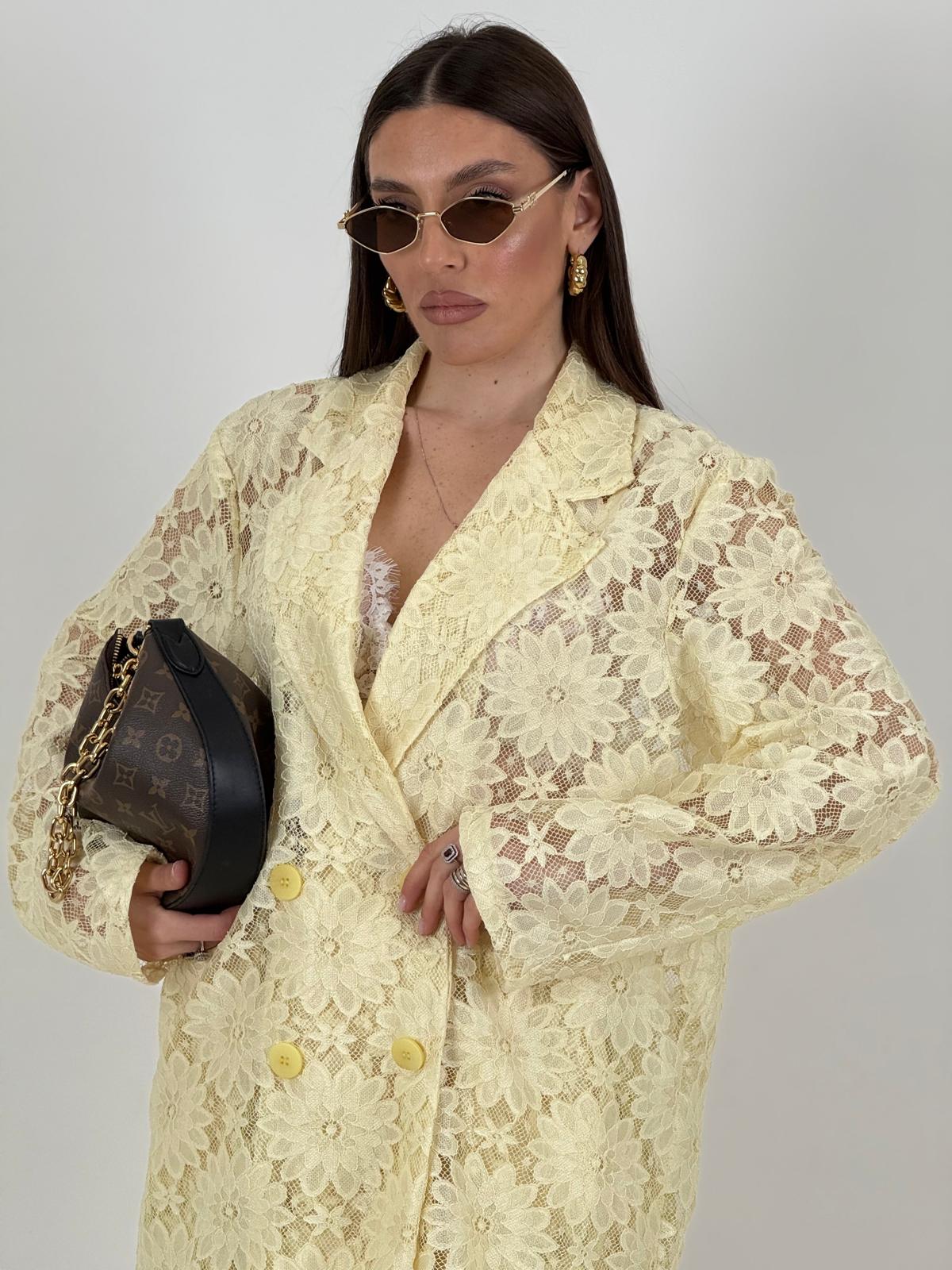 Tailleur GIADA - Completo giacca e pantalone in pizzo