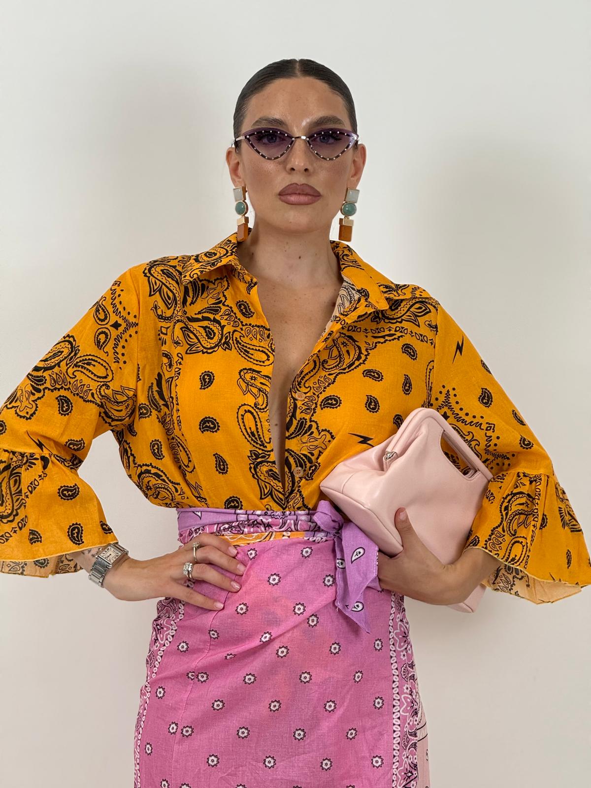 Camicia a fantasia TROPICAL