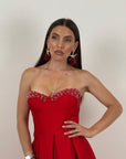 Abito SAMU - ABITO LUNGO SCOLLO A CUORE