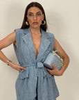Tailleur CORINNA - Completo gilet e bermuda