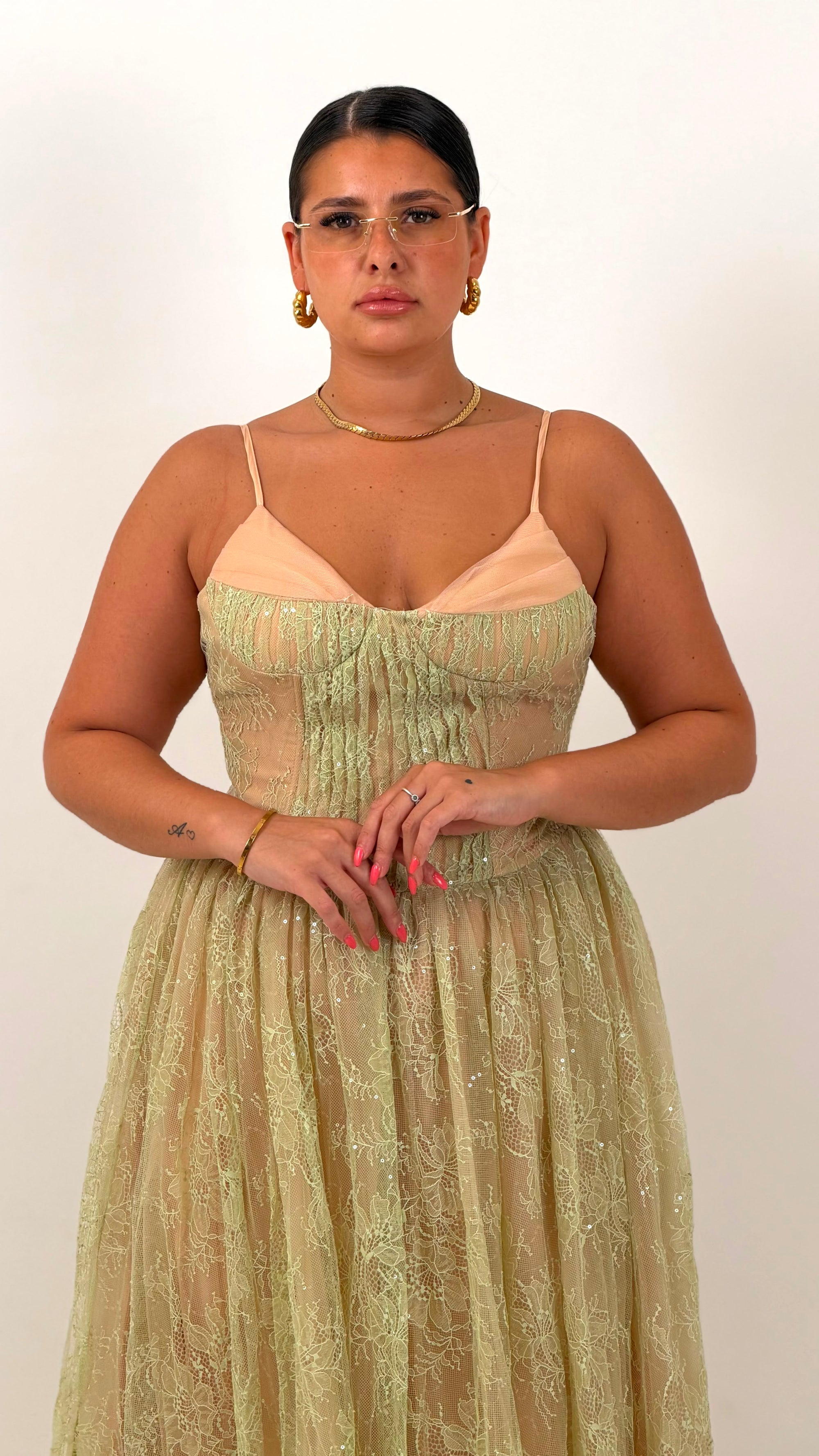 CURVY Abito CLOTILDE - Abito lungo COLLEZIONE CHIC