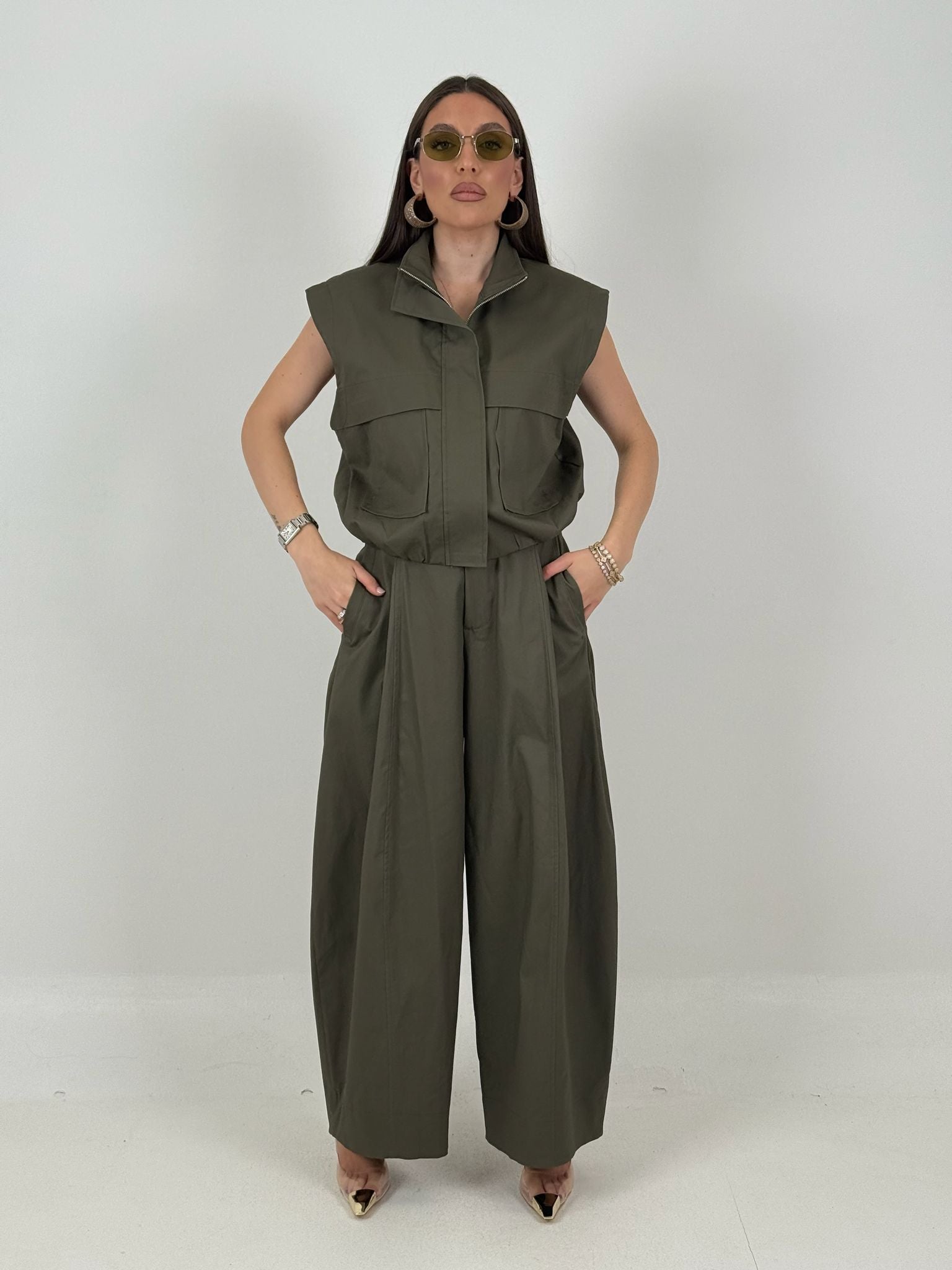 Cordset ALIX - Completo Just west gilet corto e pantalone