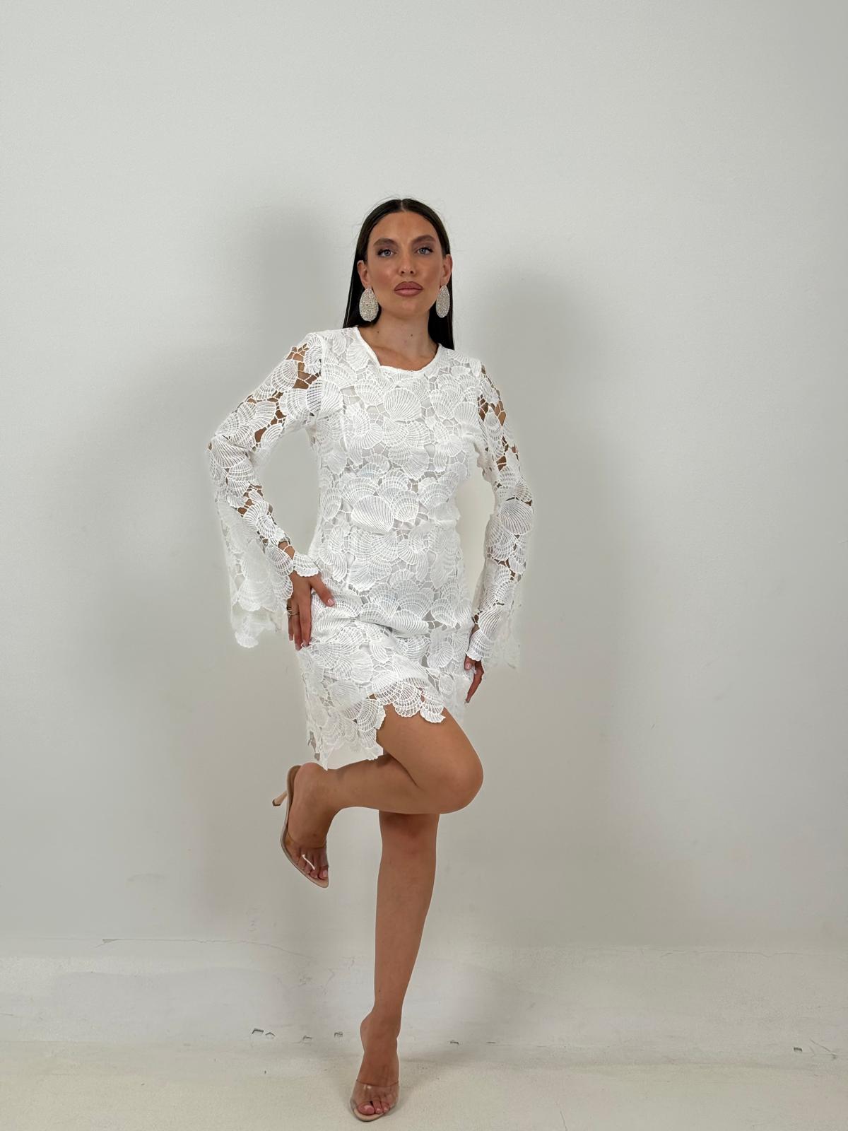 Abito VIKY - Abito corto con maniche a campana COLLEZIONE CHIC