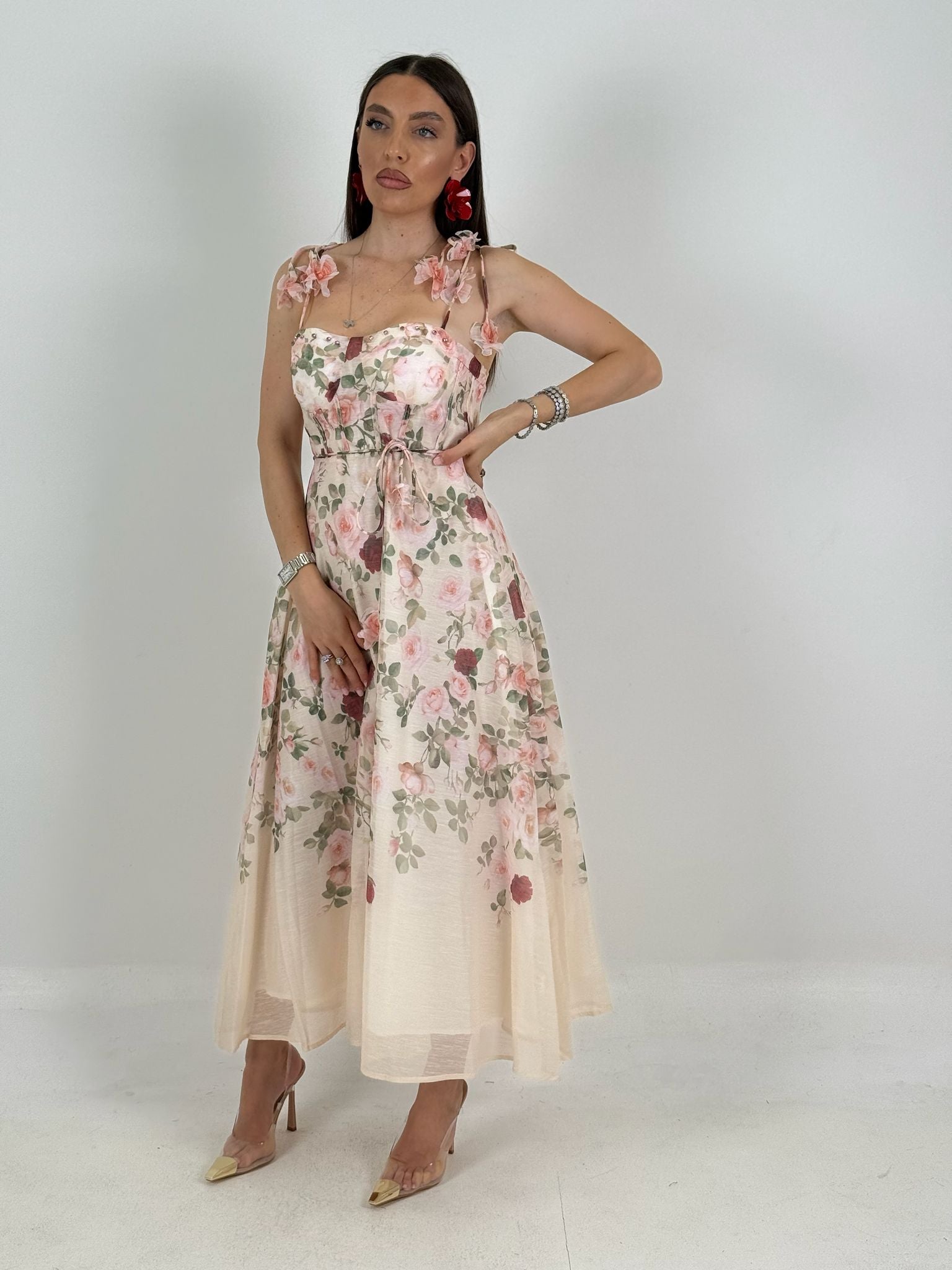 Abito INES - Abito lungo a fantasia COLLEZIONE CHIC
