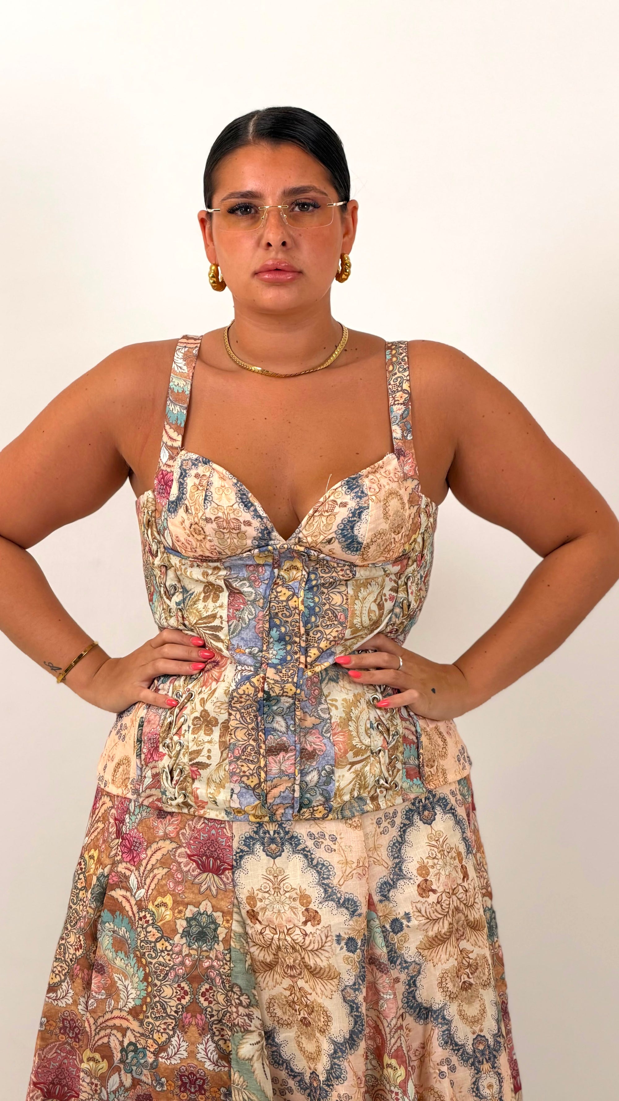 CURVY Cordset CHRY - Completo top e gonna lunga COLLEZIONE CHIC