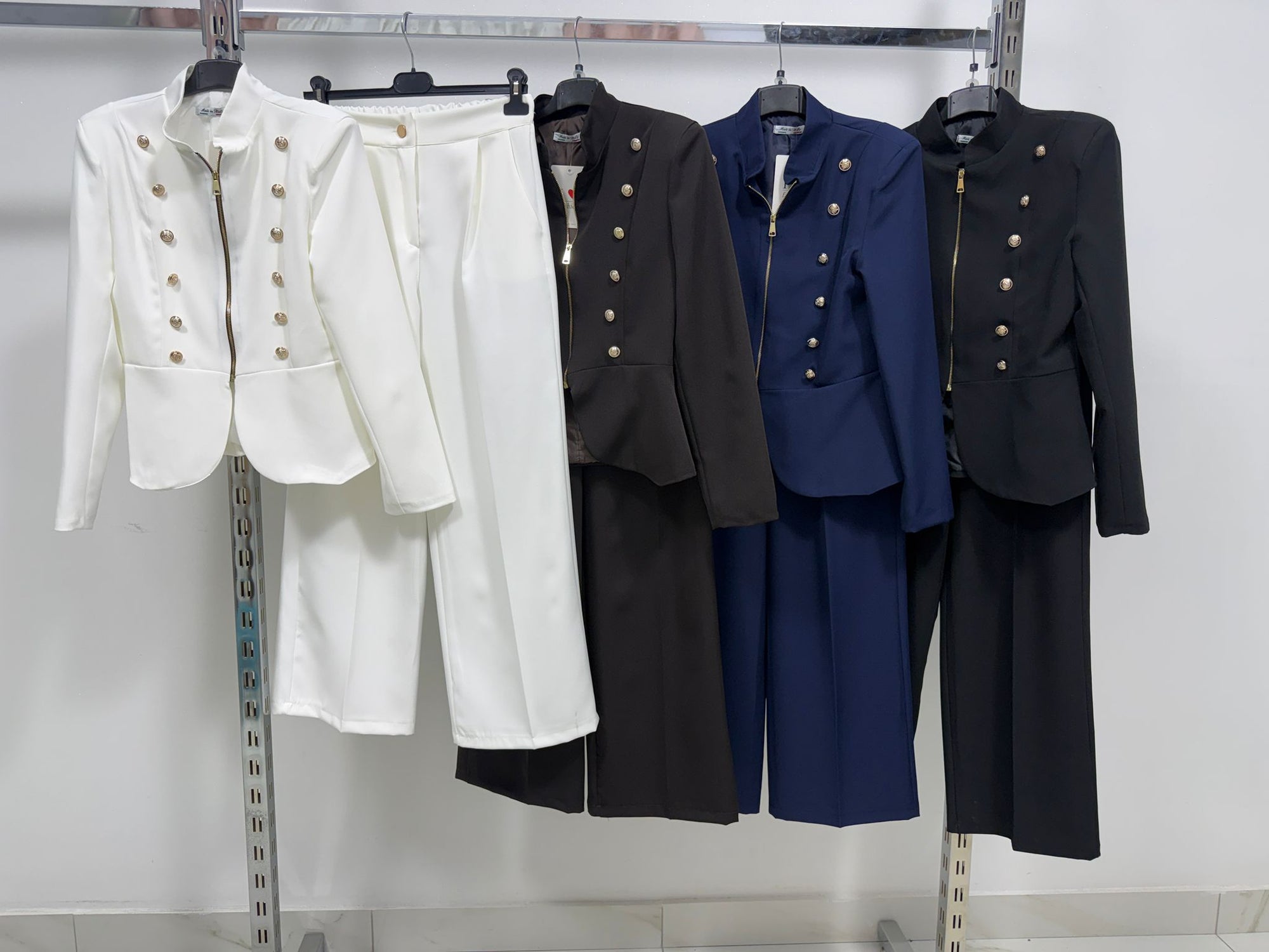 Tailleur CORONA 👑 - Completo giacca con collo coreano e pantalone