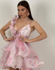 Abito APRIL - Abito corto con balze - COLLEZIONE CHIC