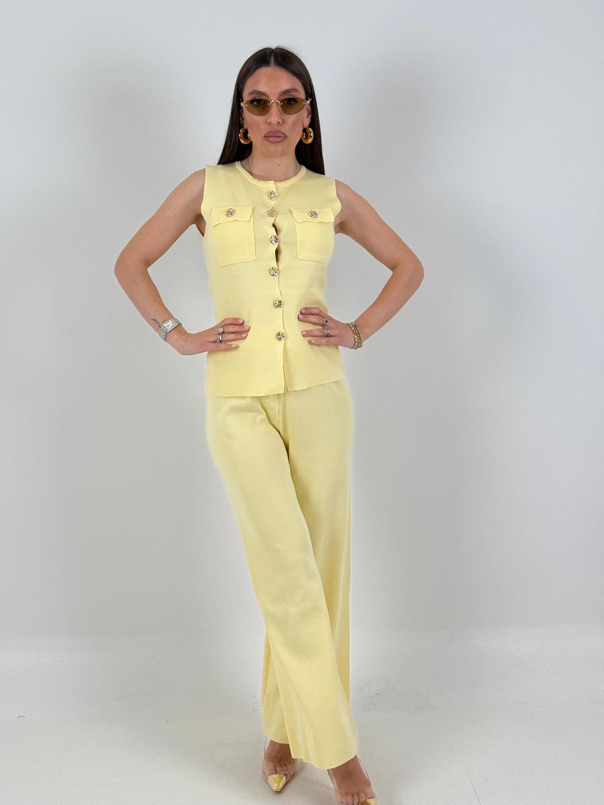Cordset AMS - completo maglietta bottoni dorati e pantalone