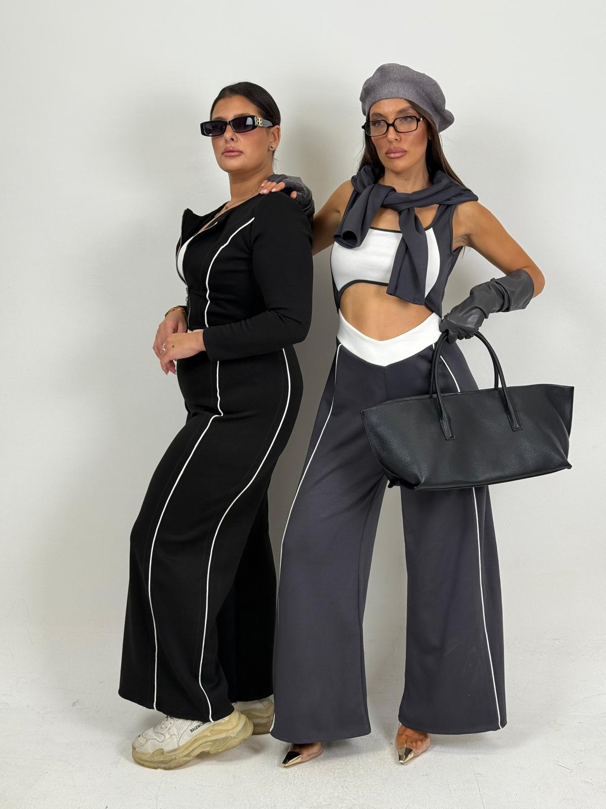 CURVY Tuta DANY - Tuta intera con felpa