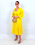 CURVY Cordset ISCHIA - completo composto da vestito longuette e camicia