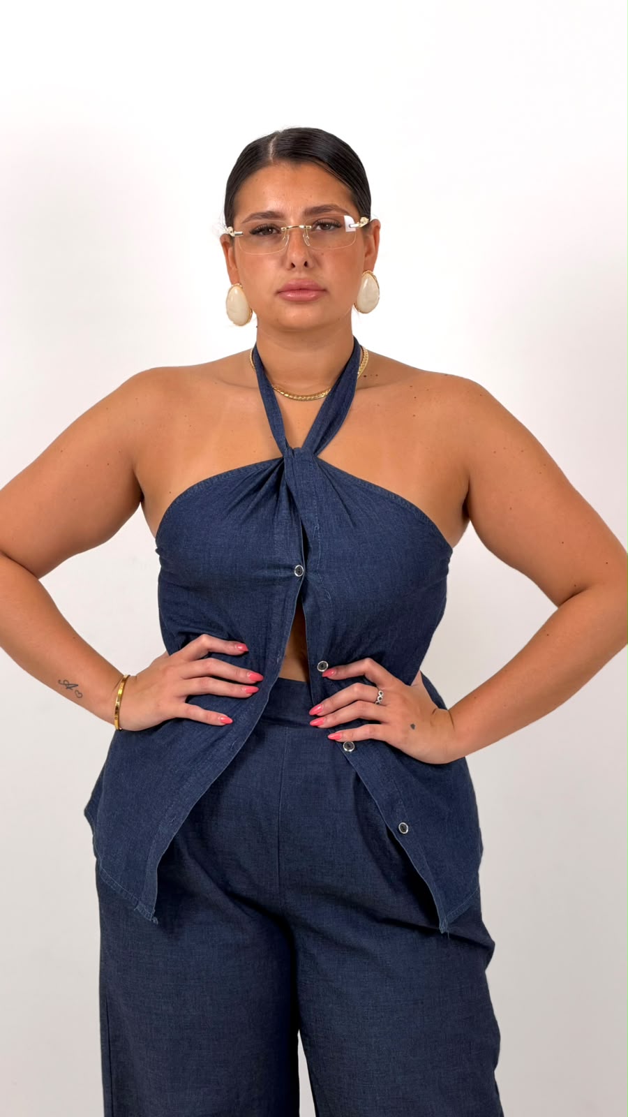 CURVY Cordset PERLITAS - Completo top e pantalone