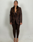 CURVY Giacca LAURETTA a righe