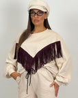 Tuta VALLIKA - Completo felpa con frange e pantalone