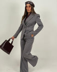 Tailleur CARA - Tailleur sartoriale gessato