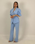 Tailleur FABRY - completo giacca con cintura e pantalone