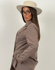 Tailleur MICKI - COMPLETO GIACCA E PANTALONE GESSATO