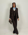 Tailleur BEVERLY - tailleur sartoriale tre pezzi gessato