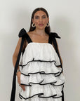 Abito HANNORA - Abito lungo con rouche - COLLEZIONE CHIC