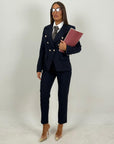 Tailleur ANITA - Completo giacca con bottoni dorati e pantalone
