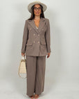 Tailleur MICKI - COMPLETO GIACCA E PANTALONE GESSATO