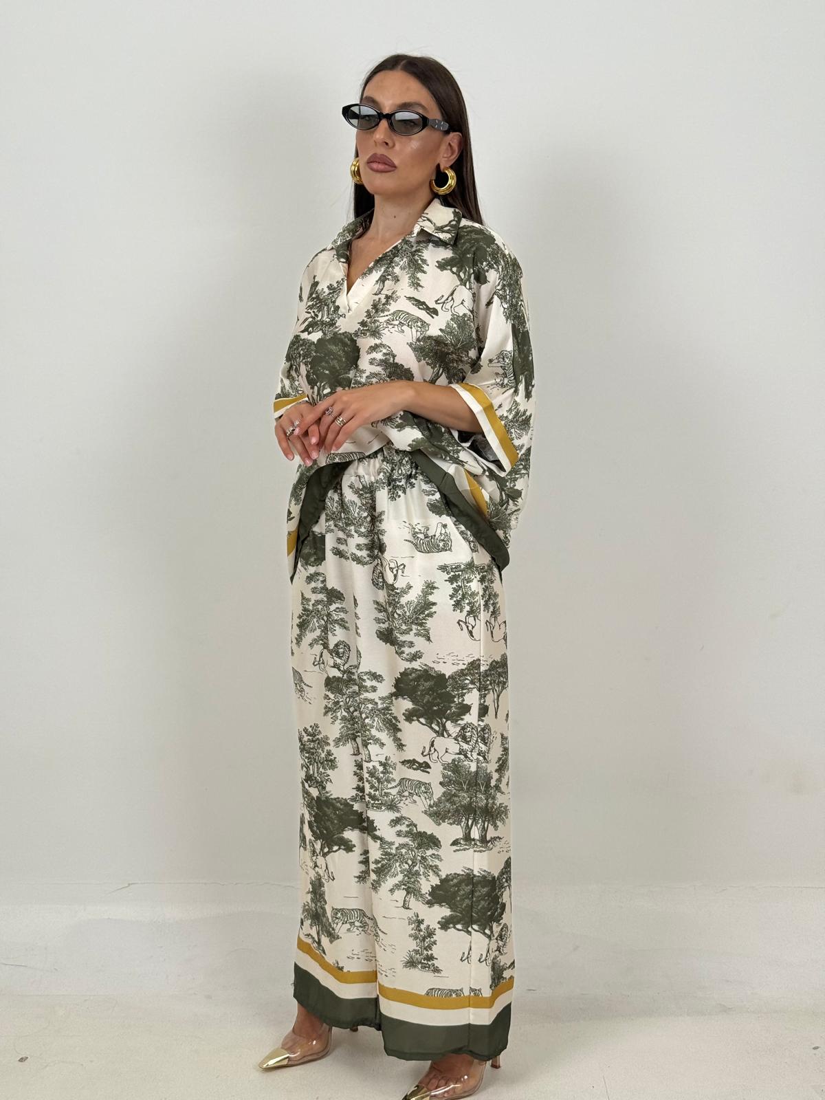 Cordset EKIN - Completo blusa e pantalone a fantasia