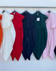 Cordset LOS ANGELES - completo top mezzo collo e pantalone