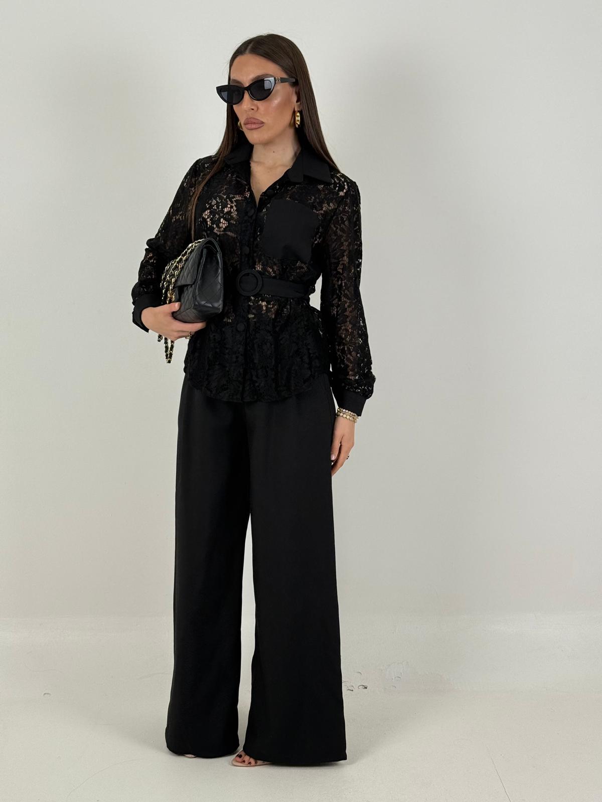 Cordset LOKA - Completo camicia in pizzo e pantalone