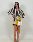 Gonna pareo ZEBRA corta