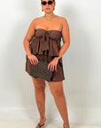 CURVY Cordset BEA - Completo top scollo a cuore e pantaloncino