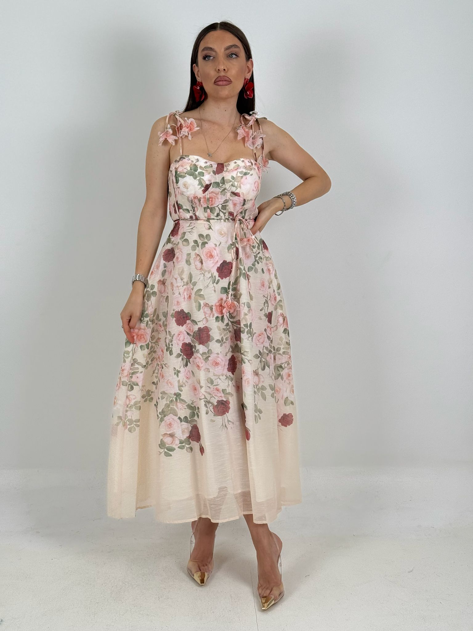 Abito INES - Abito lungo a fantasia COLLEZIONE CHIC