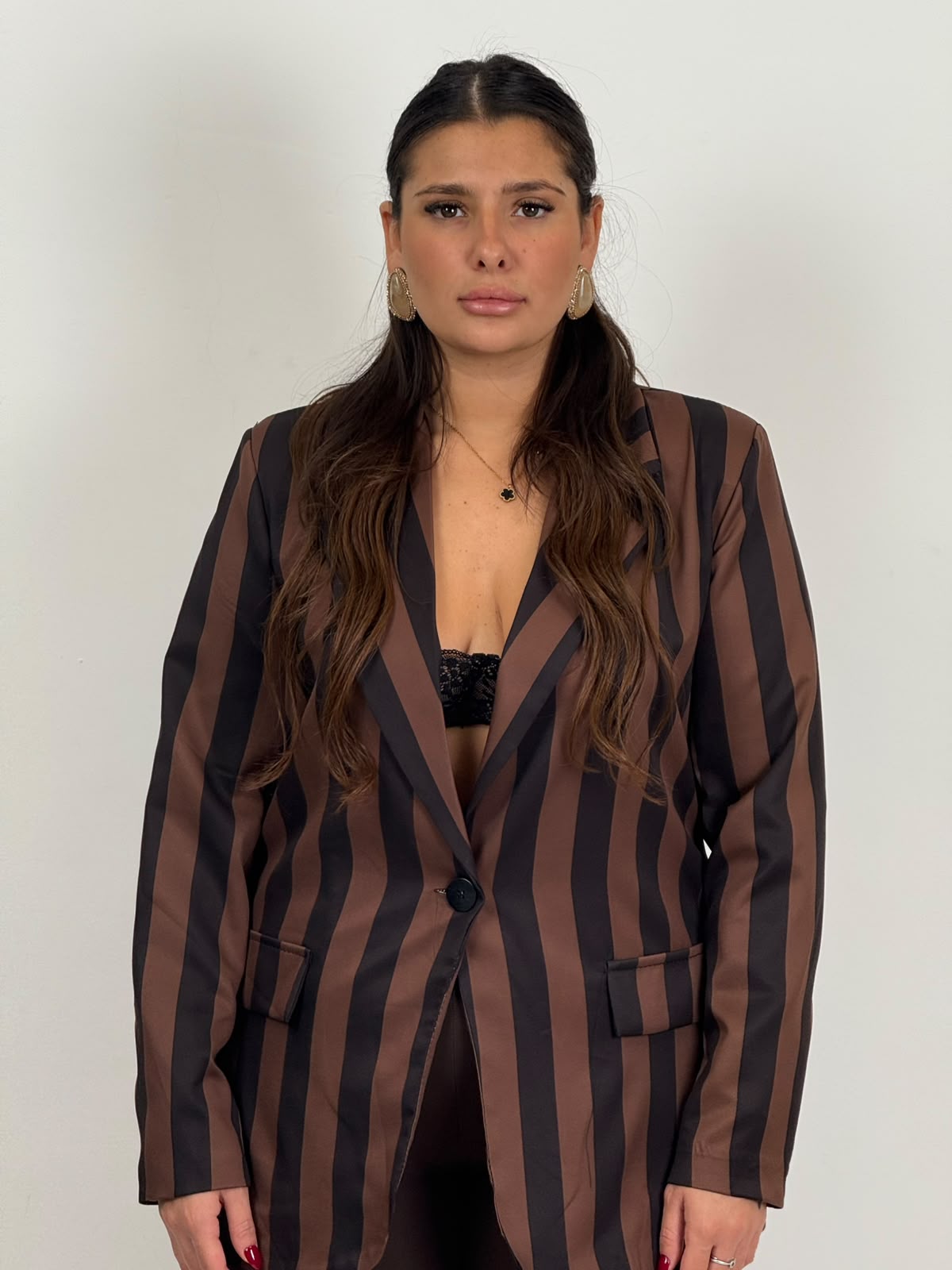 CURVY Giacca LAURETTA a righe