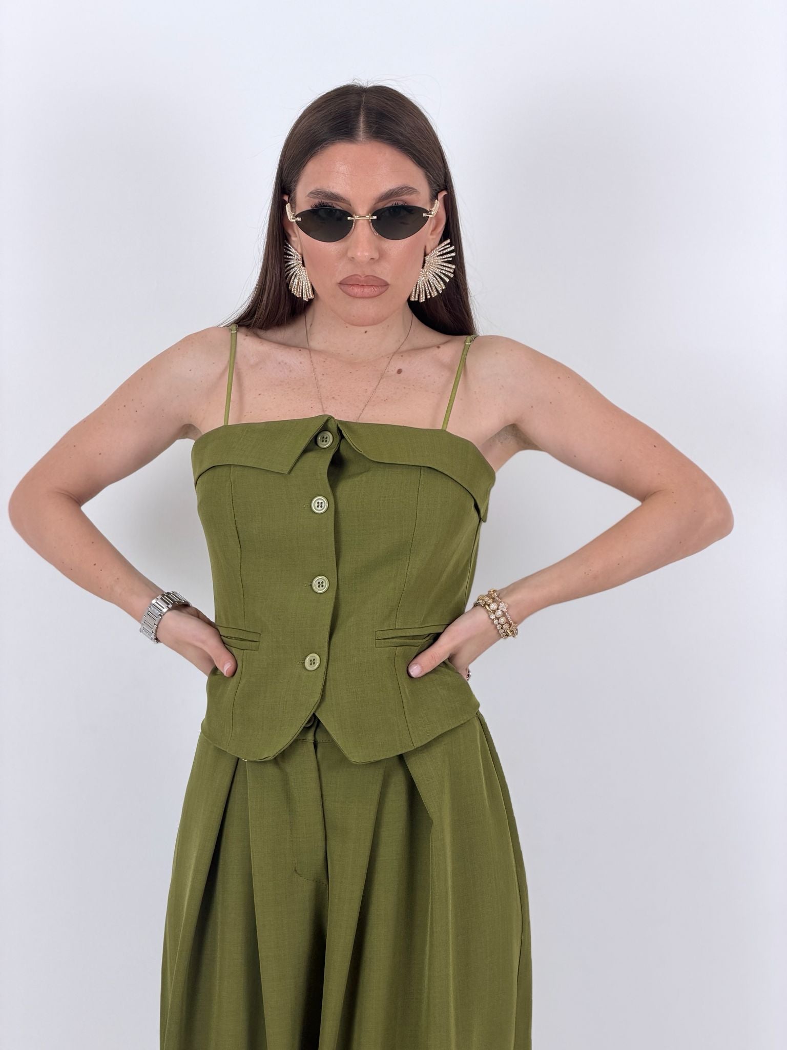 Cordset Natascia - Completo top e pantalone