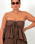 CURVY Cordset BEA - Completo top scollo a cuore e pantaloncino