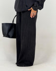 Tuta NOIR - Completo felpa con cappuccio e pantalone
