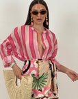Camicia a righe ROSA& CIPRIA