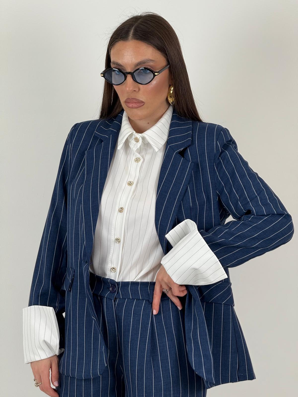 Tailleur ELEA - COMPLETO GIACCA E PANTALONE GESSATO
