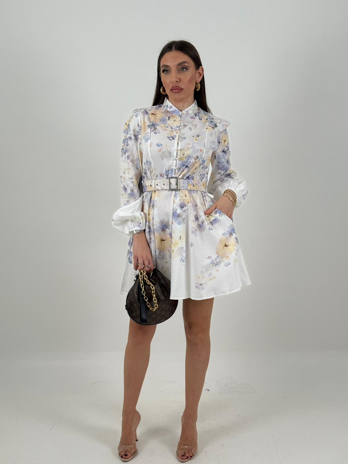 Abito CARLOTTA - Abito corto con cintura - COLLEZIONE CHIC