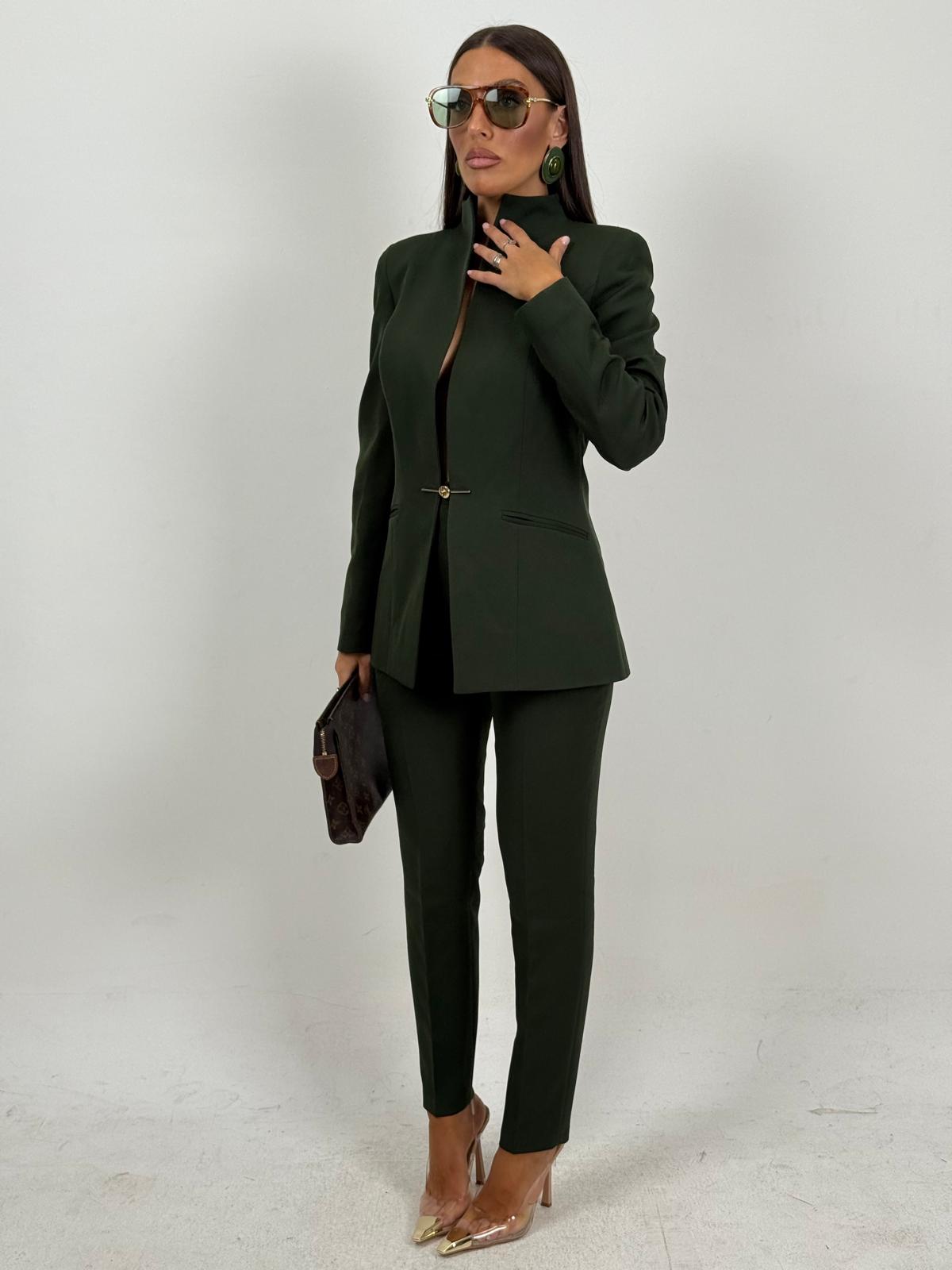 Tailleur DEBBY - tailleur sartoriale giacca bottone unico e pantalone