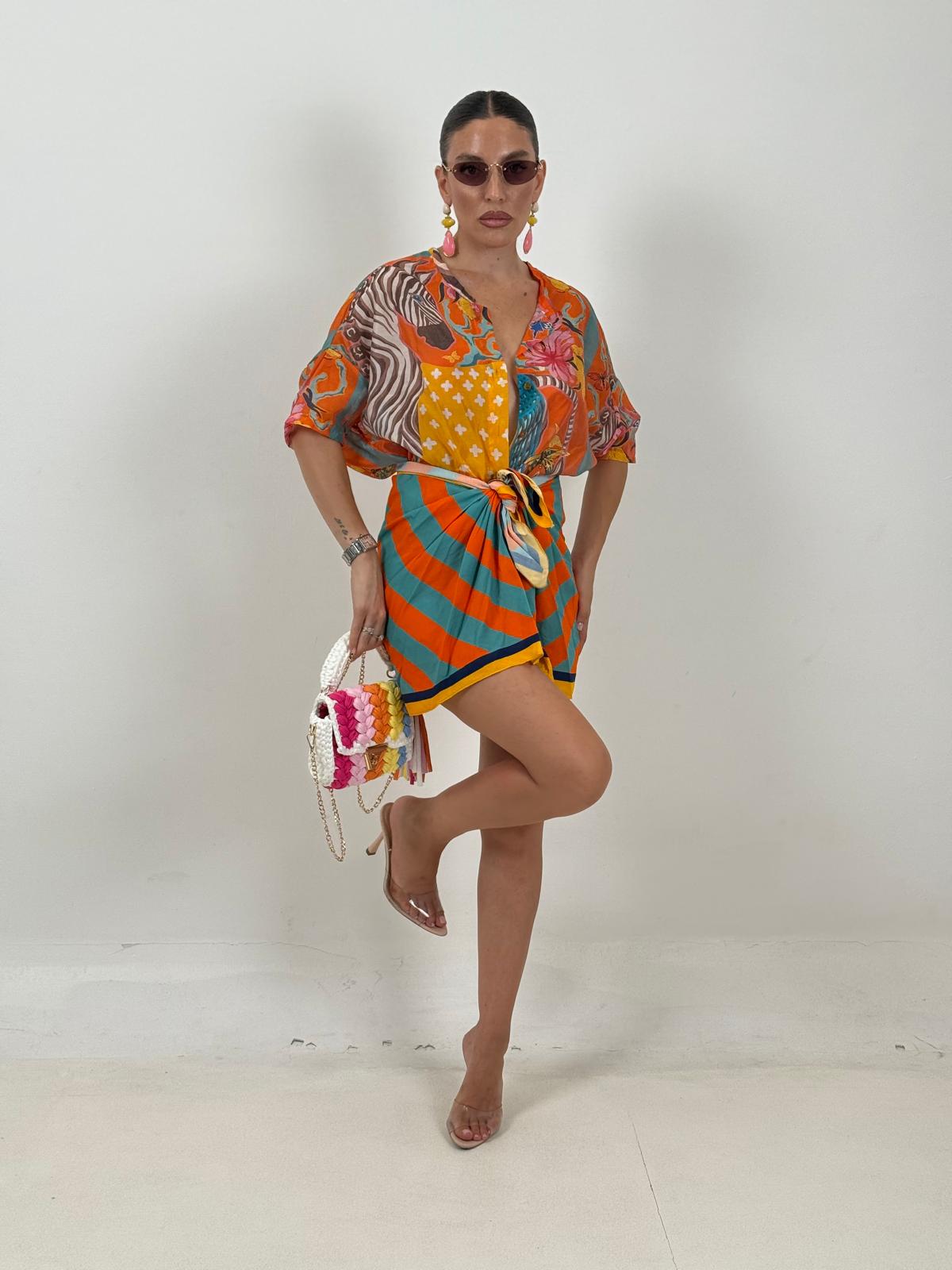 Cordset IBIZA - Completo camicia e gonna pareo